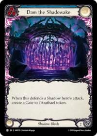 Dam the Shadowake (Blue) - Usurp the Shadow Throne - Flesh and Blood TCG card