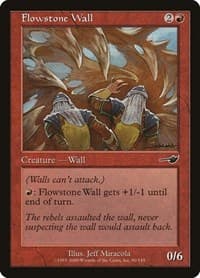 Flowstone Wall - Nemesis - Magic: The Gathering card