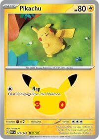 Pikachu - ME: 30th Celebration - Pokemon card