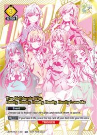 The Girlfriends Who Really, Really, Really, Really, Really Love Me (041) (Second Place) - Union Arena Promotion Cards - Union Arena card