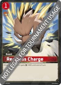 Reckless Charge - Palworld Prototype Cards - Palworld OFFICIAL CARD GAME card