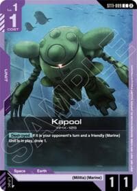 Kapool - Starter Deck 11: Aquatic Assault - Gundam Card Game card