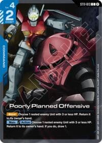 Poorly Planned Offensive - Starter Deck 11: Aquatic Assault - Gundam Card Game card