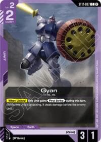 Gyan - Starter Deck 12: Raging Onslaught - Gundam Card Game card