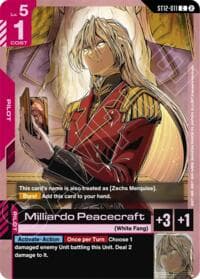 Milliardo Peacecraft - Starter Deck 12: Raging Onslaught - Gundam Card Game card
