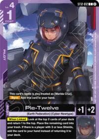 Ple-Twelve - Starter Deck 12: Raging Onslaught - Gundam Card Game card