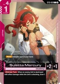 Suletta Mercury - Starter Deck 13: Silent Barrage - Gundam Card Game card