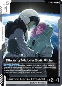 Blazing Mobile Suit Rider - Starter Deck 14: Heavy Dominion - Gundam Card Game card