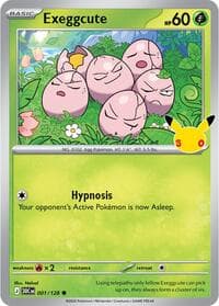 Exeggcute - ME: 30th Celebration - Pokemon card