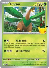 Tropius - ME: 30th Celebration - Pokemon card