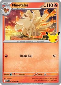 Ninetales - ME: 30th Celebration - Pokemon card