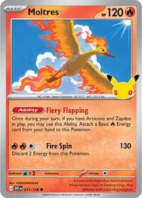 Moltres - ME: 30th Celebration - Pokemon card