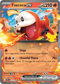 Fuecoco ex - ME: 30th Celebration - Pokemon card