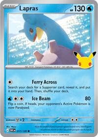 Lapras - ME: 30th Celebration - Pokemon card