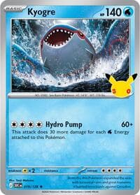 Kyogre - ME: 30th Celebration - Pokemon card