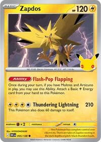 Zapdos - ME: 30th Celebration - Pokemon card