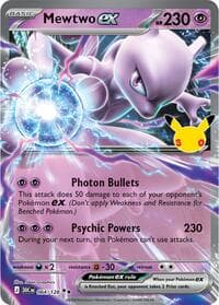 Mewtwo ex - ME: 30th Celebration - Pokemon card