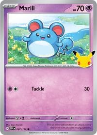 Marill - ME: 30th Celebration - Pokemon card