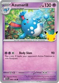 Azumarill - ME: 30th Celebration - Pokemon card