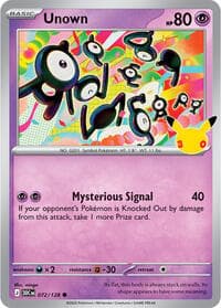 Unown - ME: 30th Celebration - Pokemon card