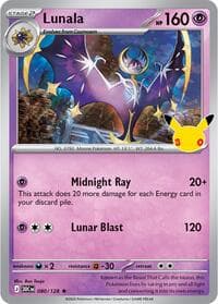 Lunala - ME: 30th Celebration - Pokemon card