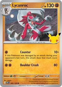 Lycanroc - ME: 30th Celebration - Pokemon card