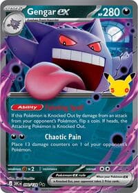 Gengar ex - ME: 30th Celebration - Pokemon card