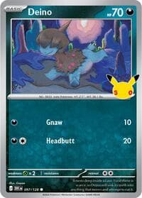 Deino - ME: 30th Celebration - Pokemon card