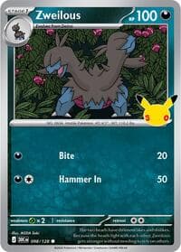 Zweilous - ME: 30th Celebration - Pokemon card