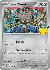 Galarian Meowth - ME: 30th Celebration - Pokemon card