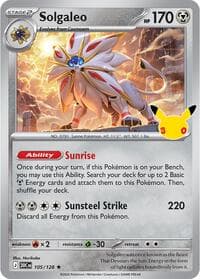 Solgaleo - ME: 30th Celebration - Pokemon card