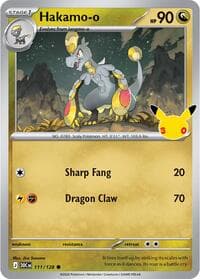 Hakamo-o - ME: 30th Celebration - Pokemon card