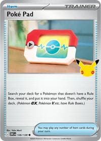 Poke Pad - ME: 30th Celebration - Pokemon card