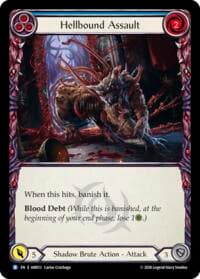 Hellbound Assault (Blue) - Usurp the Shadow Throne - Flesh and Blood TCG card