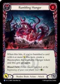 Rumbling Hunger (Red) - Usurp the Shadow Throne - Flesh and Blood TCG card