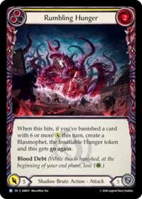 Rumbling Hunger (Yellow) - Usurp the Shadow Throne - Flesh and Blood TCG card