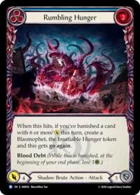 Rumbling Hunger (Blue) - Usurp the Shadow Throne - Flesh and Blood TCG card