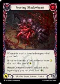 Feasting Shadowbeast (Red) - Usurp the Shadow Throne - Flesh and Blood TCG card