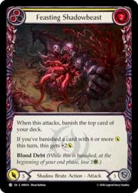 Feasting Shadowbeast (Yellow) - Usurp the Shadow Throne - Flesh and Blood TCG card