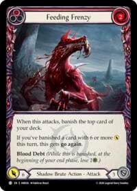 Feeding Frenzy (Red) - Usurp the Shadow Throne - Flesh and Blood TCG card