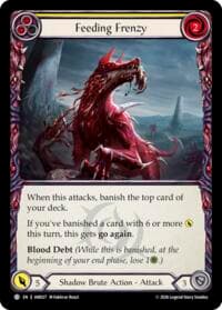 Feeding Frenzy (Yellow) - Usurp the Shadow Throne - Flesh and Blood TCG card
