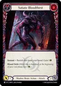 Satiate Bloodthirst (Red) - Usurp the Shadow Throne - Flesh and Blood TCG card
