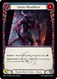 Satiate Bloodthirst (Blue) - Usurp the Shadow Throne - Flesh and Blood TCG card