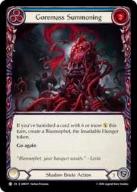 Goremass Summoning - Usurp the Shadow Throne - Flesh and Blood TCG card
