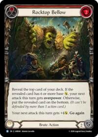 Rocktop Bellow (Red) - Usurp the Shadow Throne - Flesh and Blood TCG card