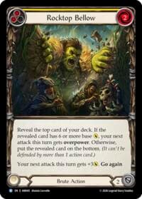 Rocktop Bellow (Yellow) - Usurp the Shadow Throne - Flesh and Blood TCG card