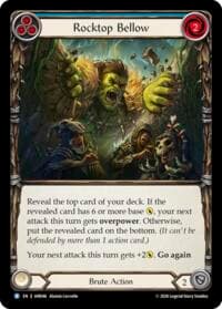 Rocktop Bellow (Blue) - Usurp the Shadow Throne - Flesh and Blood TCG card
