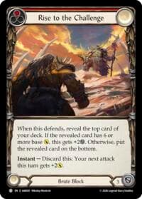Rise to the Challenge (Red) - Usurp the Shadow Throne - Flesh and Blood TCG card