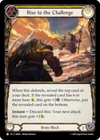 Rise to the Challenge (Yellow) - Usurp the Shadow Throne - Flesh and Blood TCG card