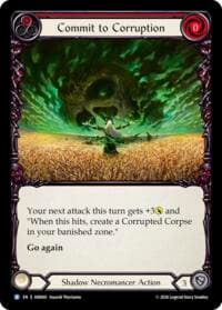 Commit to Corruption (Red) - Usurp the Shadow Throne - Flesh and Blood TCG card